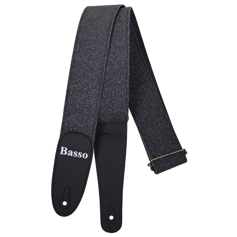 Basso EX40 Diamond Stage Series Porous Black Guitar Strap