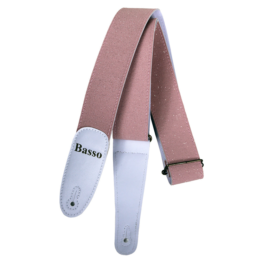Basso EX42 Diamond Stage Series Porous Light Pink Guitar Strap