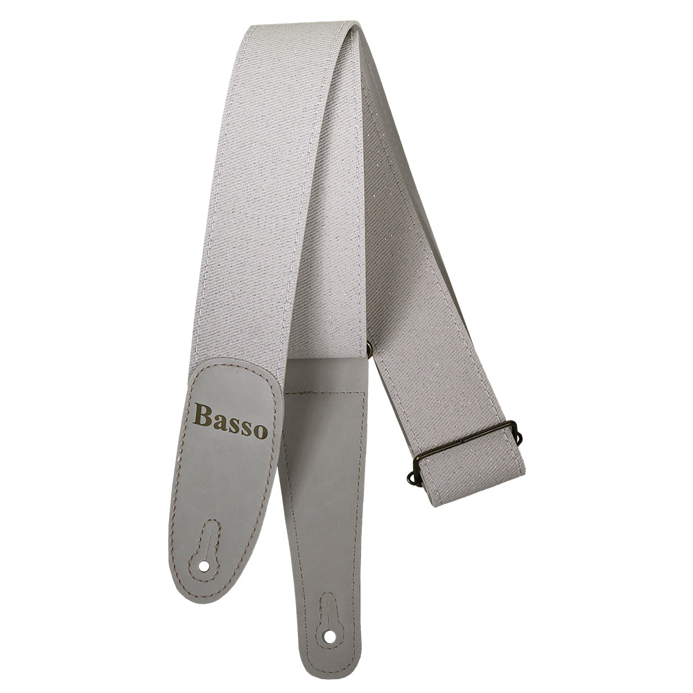 Basso EX43 Diamond Stage Series Porous White Guitar Strap