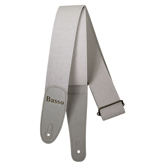 Basso EX43 Diamond Stage Series Porous White Guitar Strap