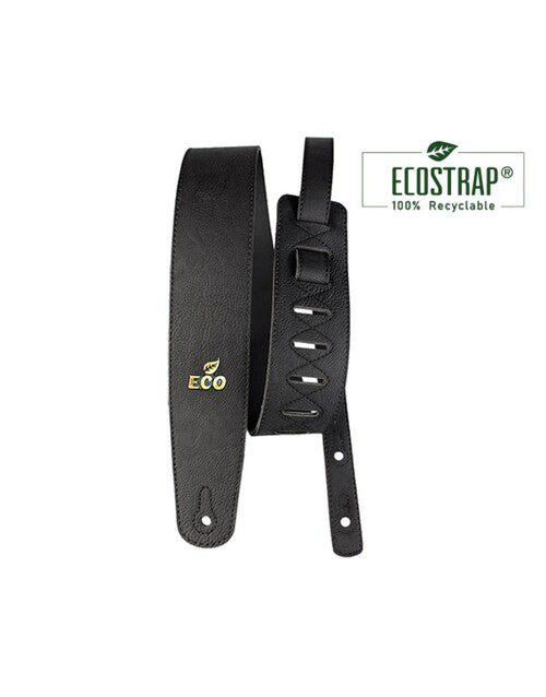 Basso Ecostrap Black Vegan Leather Guitar Strap