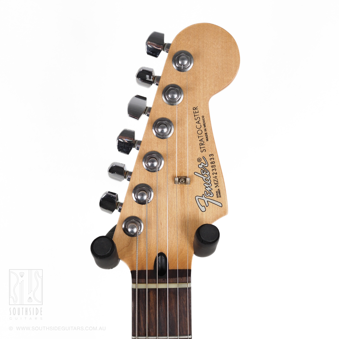 Fender Standard Strat HSS Mexican Electric Guitar in Midnight Wine (with Kinman Pickups)