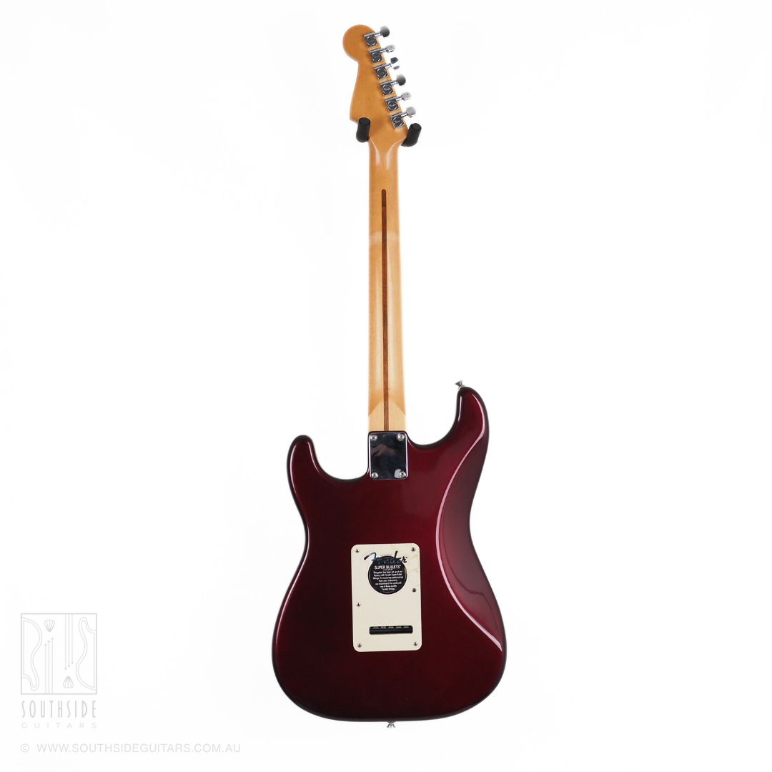 Fender Standard Strat HSS Mexican Electric Guitar in Midnight Wine (with Kinman Pickups)