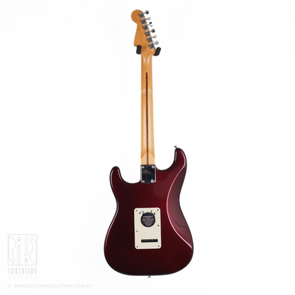 Fender Standard Strat HSS Mexican Electric Guitar in Midnight Wine (with Kinman Pickups)