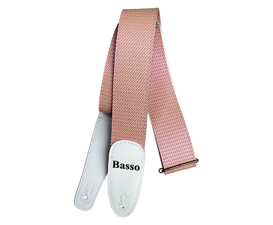 Basso EX24 Tresse/Braided Light Pink Guitar Strap