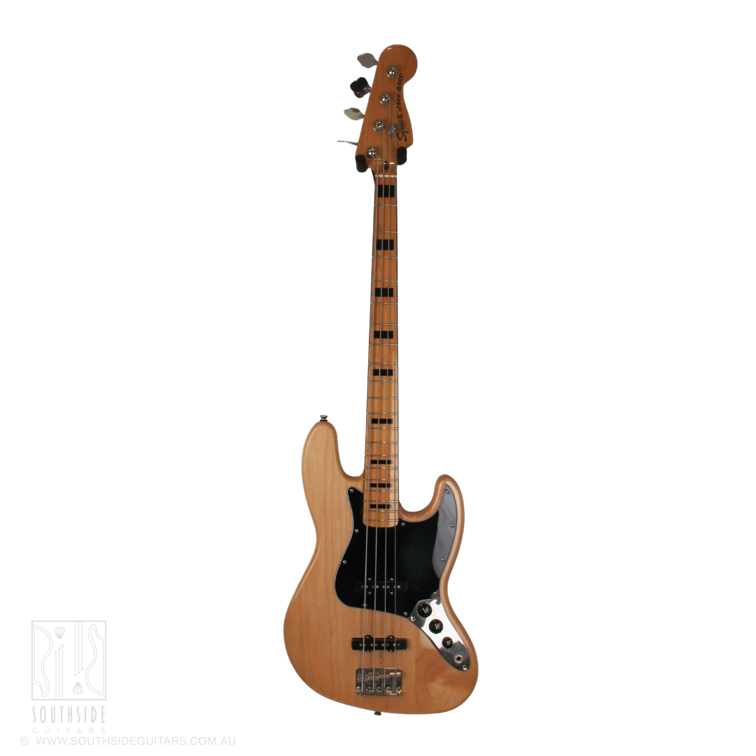 2025 Squier Classic Vibe '70s Jazz Bass in Natural Finish
