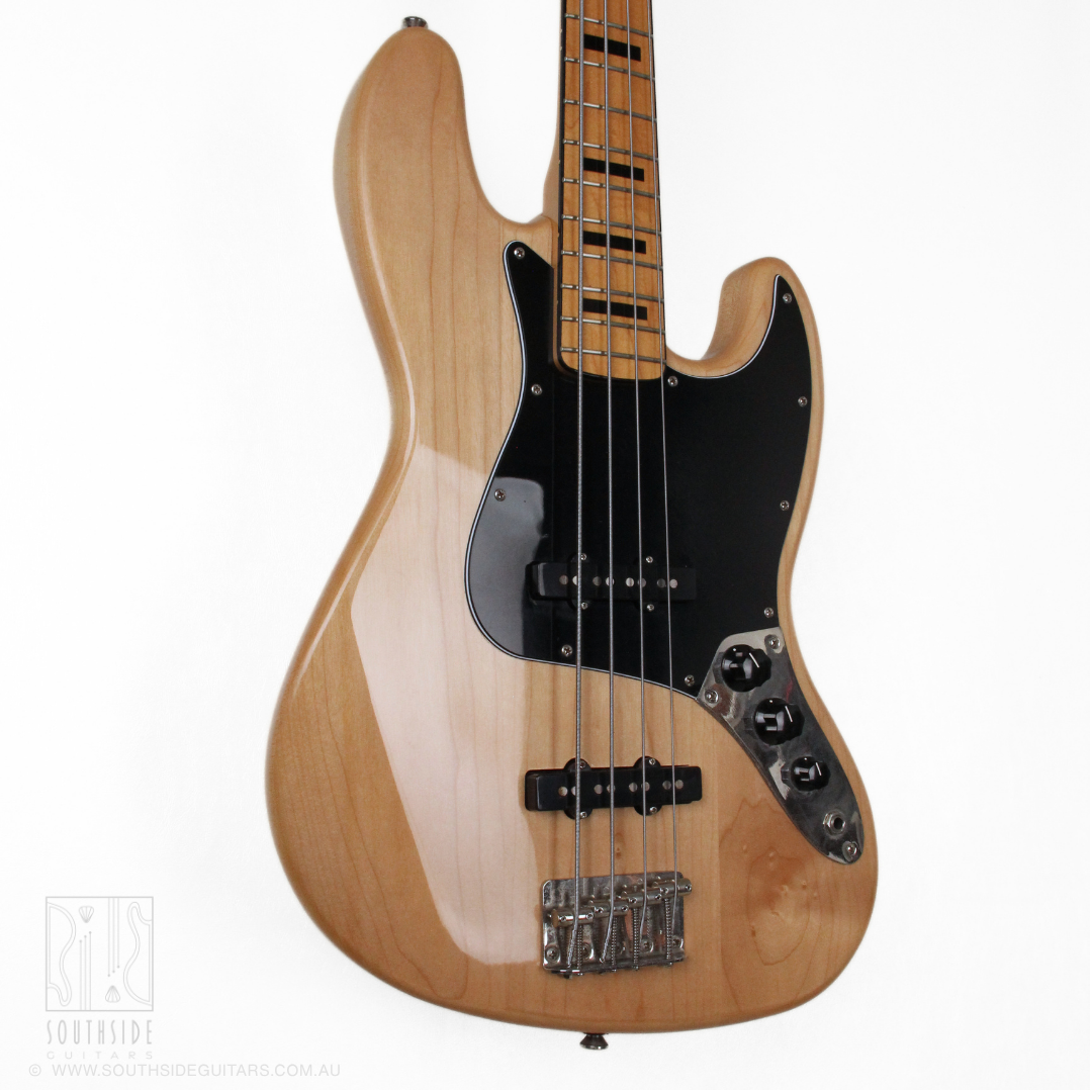 2025 Squier Classic Vibe '70s Jazz Bass in Natural Finish