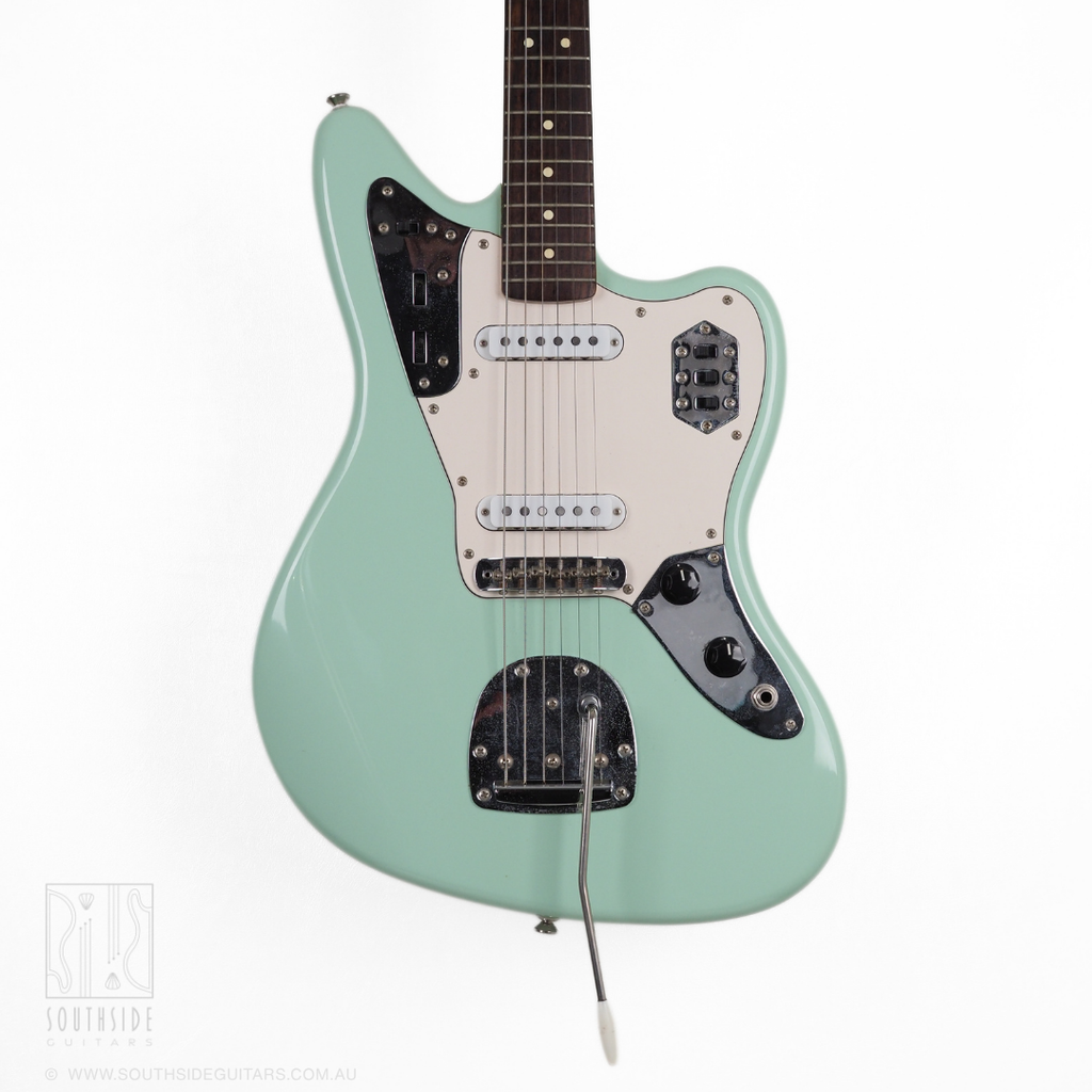 2020 Squier Vintage Modified Jaguar Electric Guitar in Surf Green (With Upgraded Pickups)