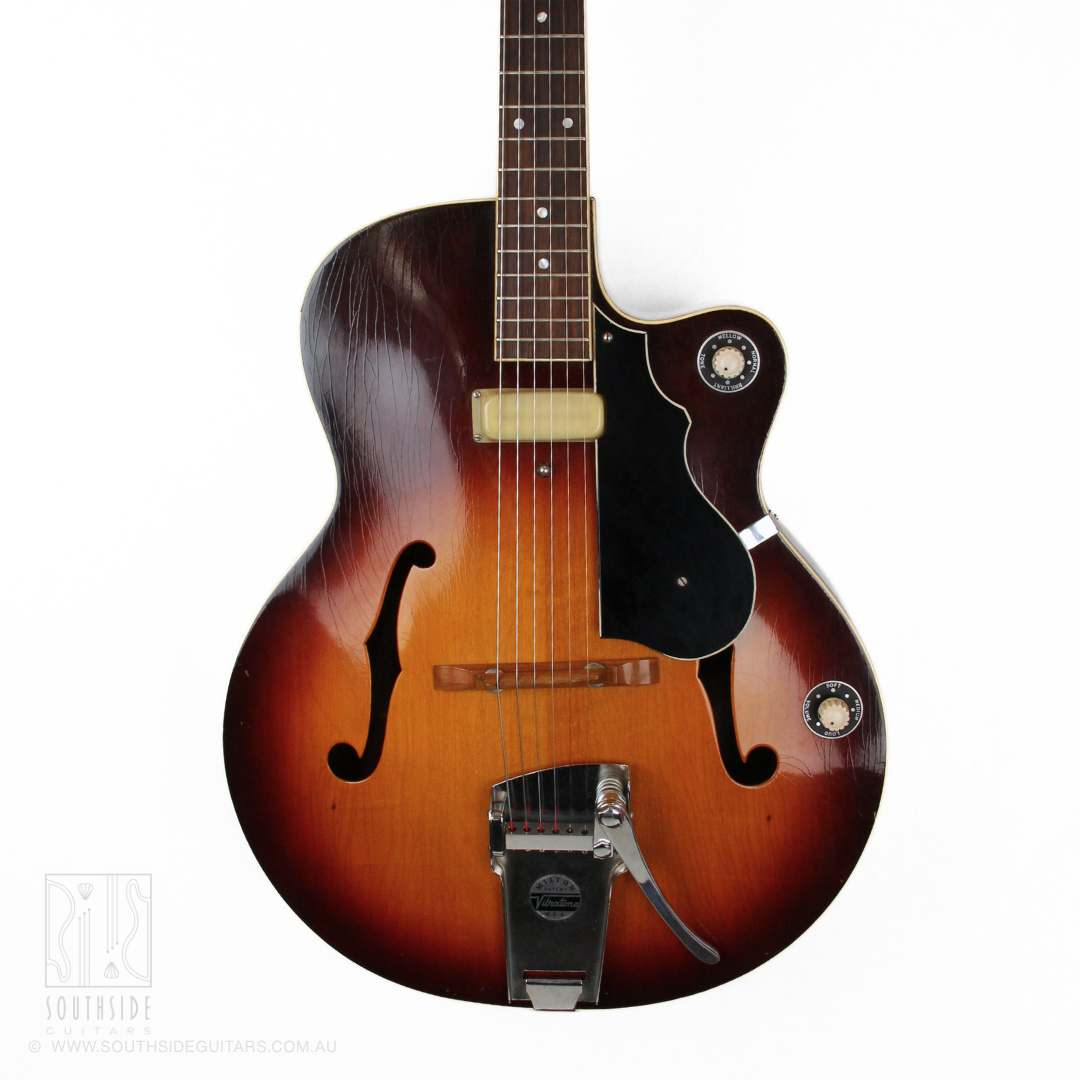 1958 Maton EG240 Supreme Thinline Hollowbody Archtop Electric Guitar