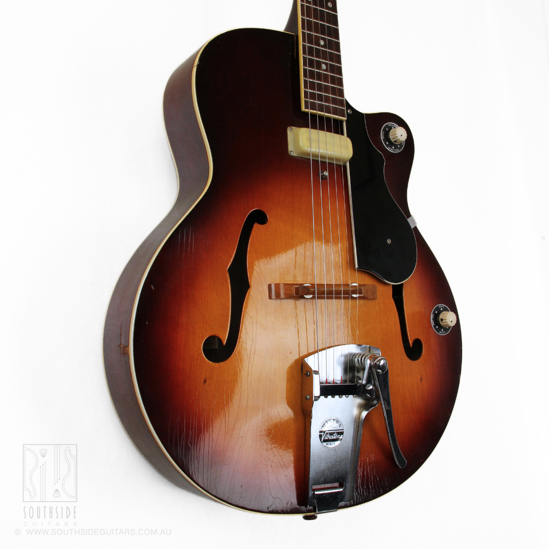 1958 Maton EG240 Supreme Thinline Hollowbody Archtop Electric Guitar