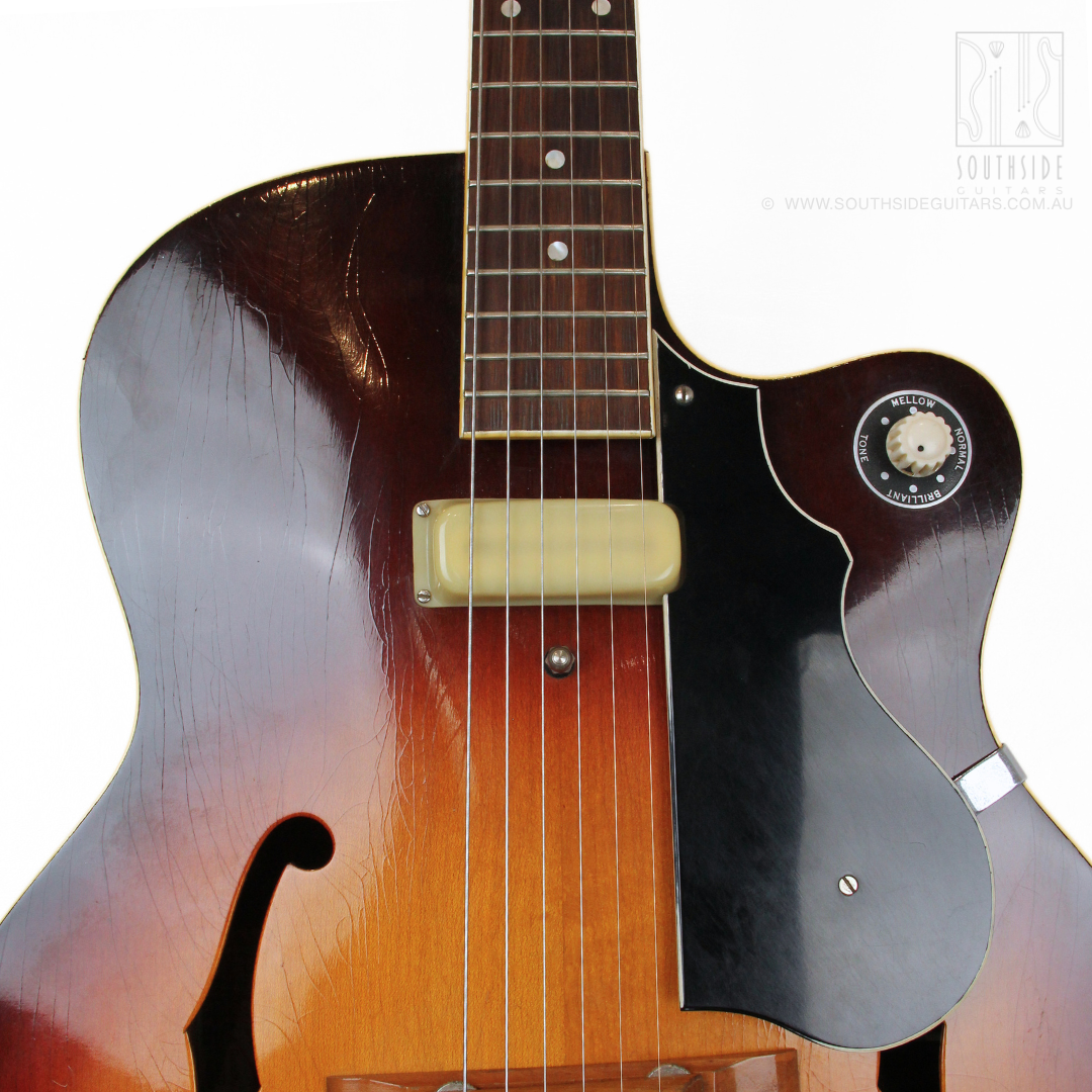 1958 Maton EG240 Supreme Thinline Hollowbody Archtop Electric Guitar