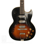 1960s Kay K573 TrueTone Speed Demon Thinline Semi-Hollowbody Electirc Guitar in Tobacco Sunburst