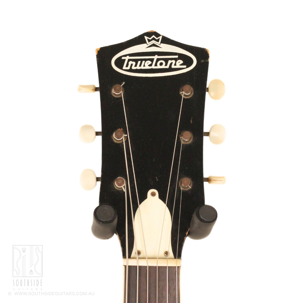 1960s Kay K573 TrueTone Speed Demon Thinline Semi-Hollowbody Electirc Guitar in Tobacco Sunburst