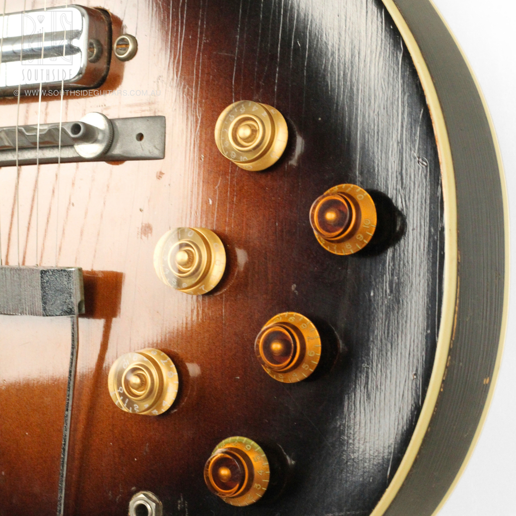 1960s Kay K573 TrueTone Speed Demon Thinline Semi-Hollowbody Electirc Guitar in Tobacco Sunburst