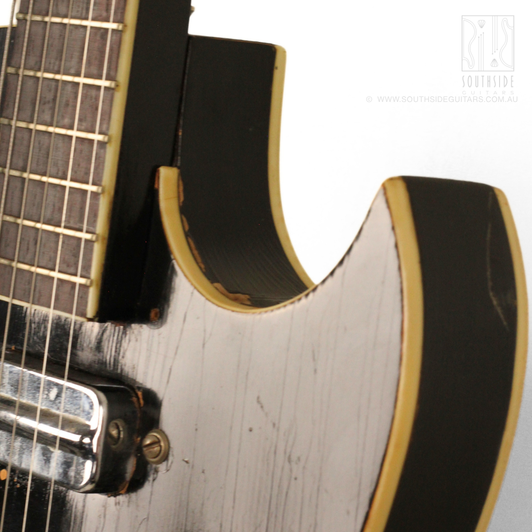 1960s Kay K573 TrueTone Speed Demon Thinline Semi-Hollowbody Electirc Guitar in Tobacco Sunburst