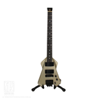 1980s Riverhead RUG-2090 Unicorn Headless Electric Guitar in Silver