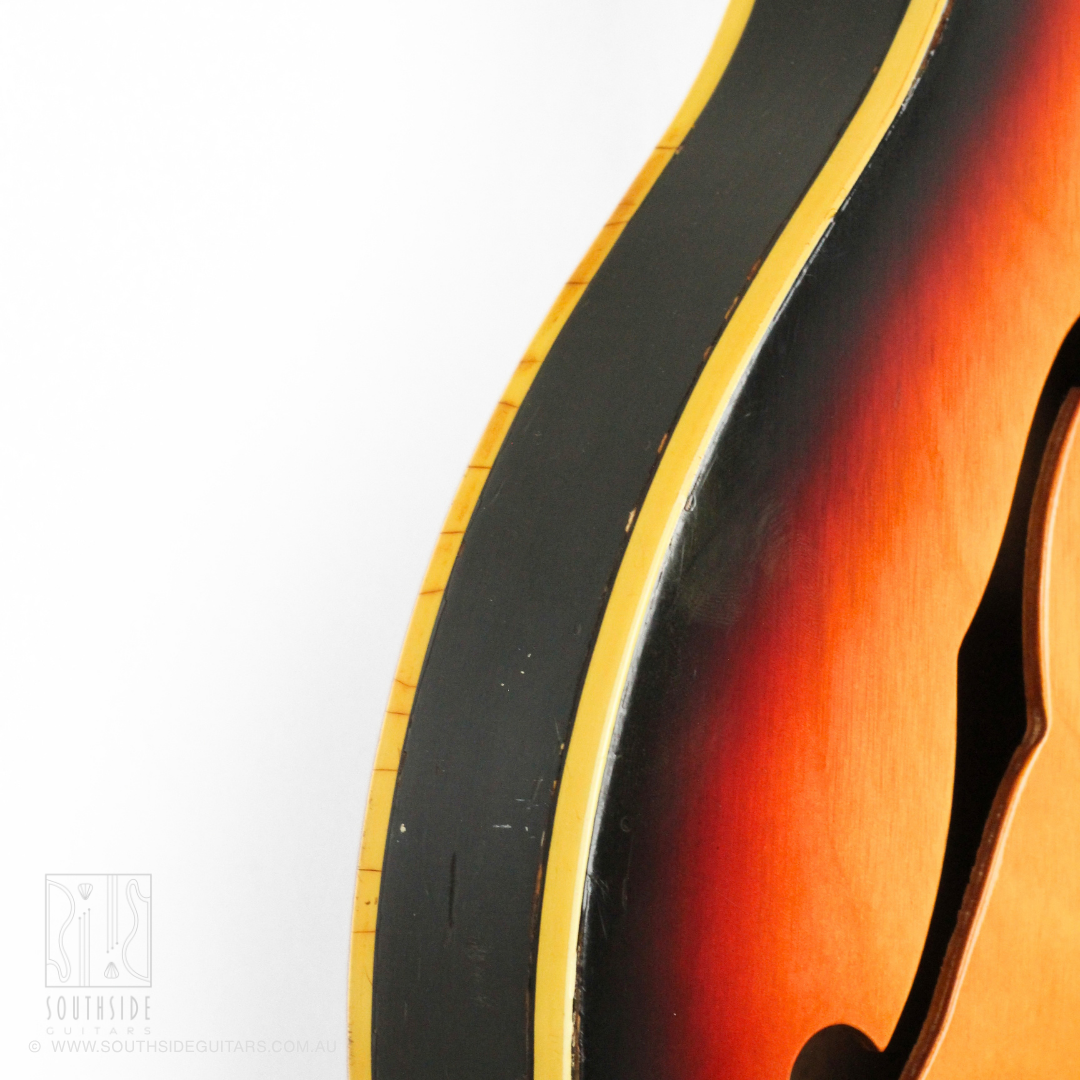 1960s Ibanez 496 Semi-Hollowbody Electric Guitar in Camel Sunburst