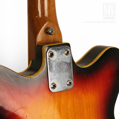 1960s Ibanez 496 Semi-Hollowbody Electric Guitar in Camel Sunburst