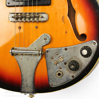 1960s Ibanez 496 Semi-Hollowbody Electric Guitar in Camel Sunburst