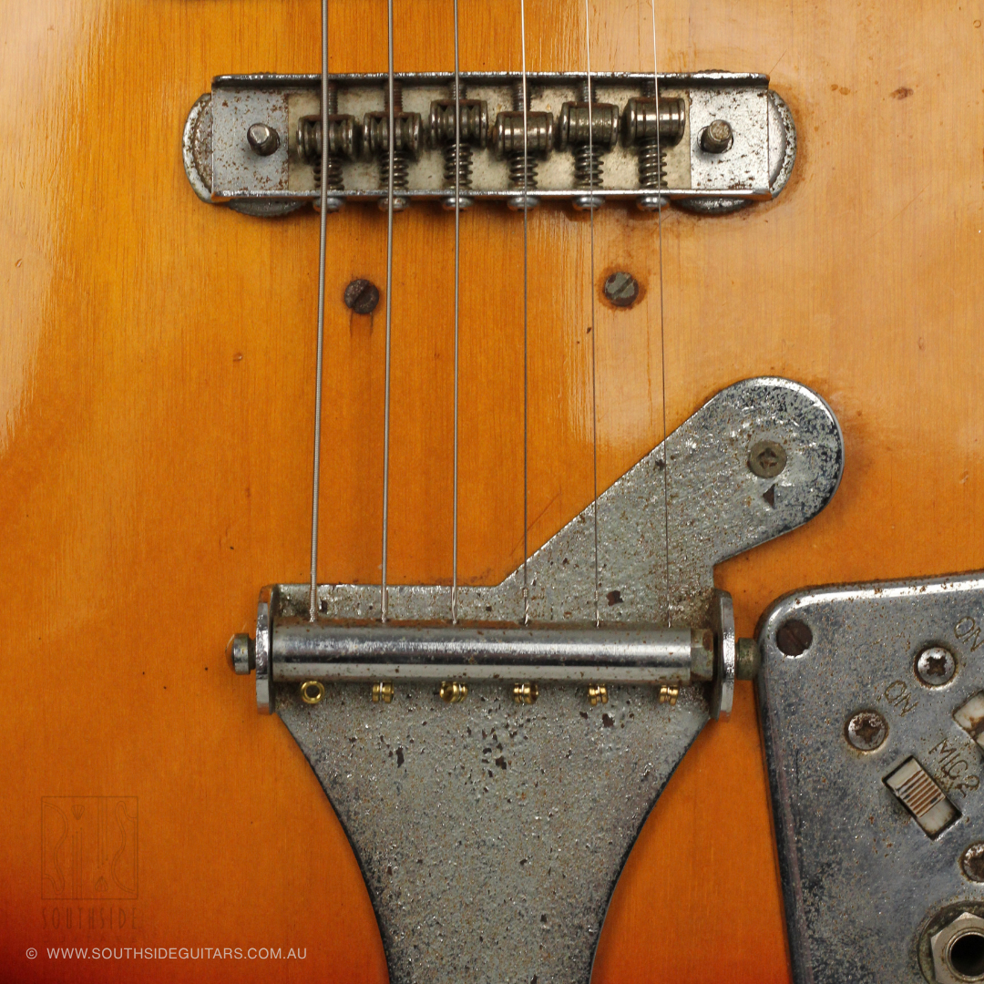 1960s Ibanez 496 Semi-Hollowbody Electric Guitar in Camel Sunburst