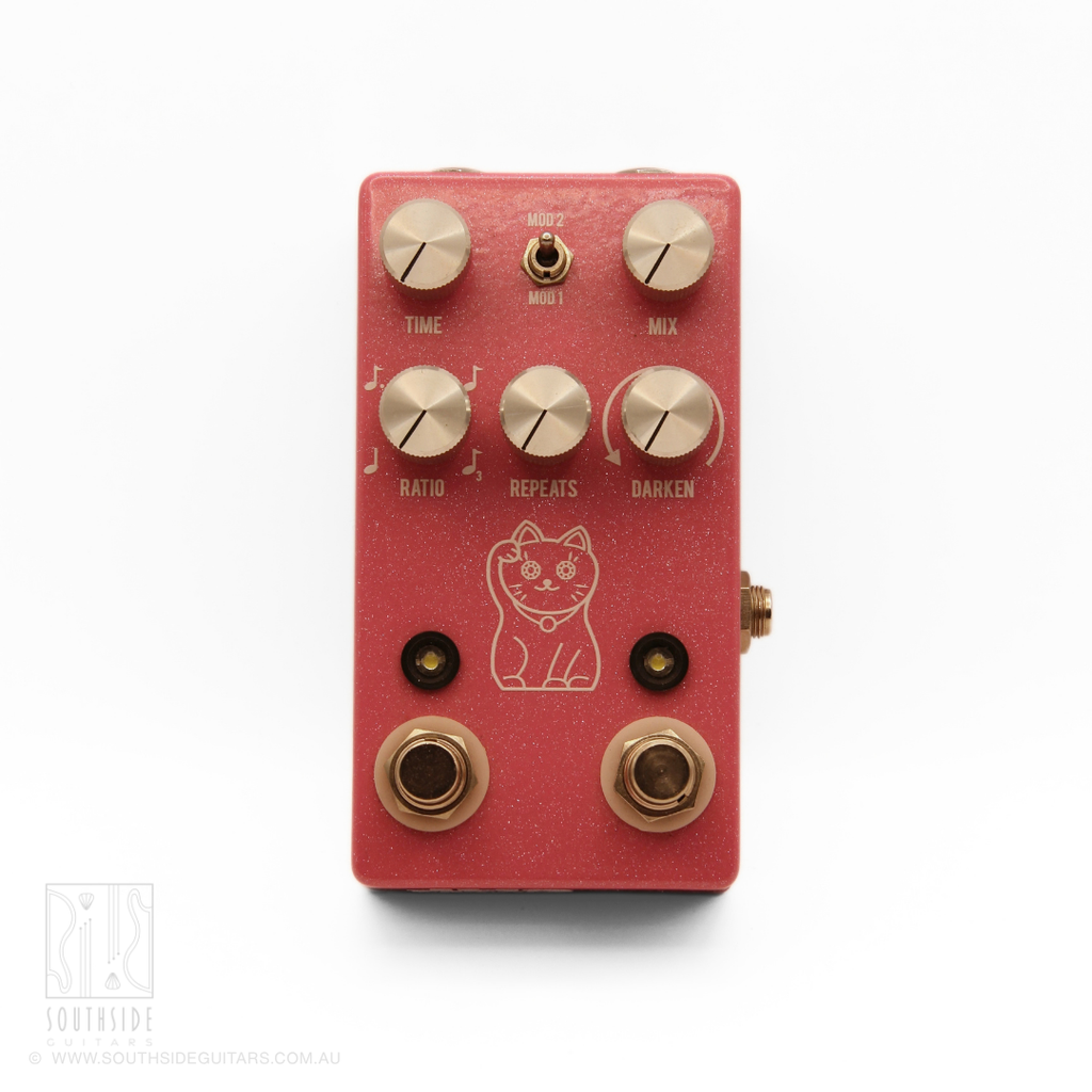 JHS Lucky Cat Pink Delay Effects Pedal