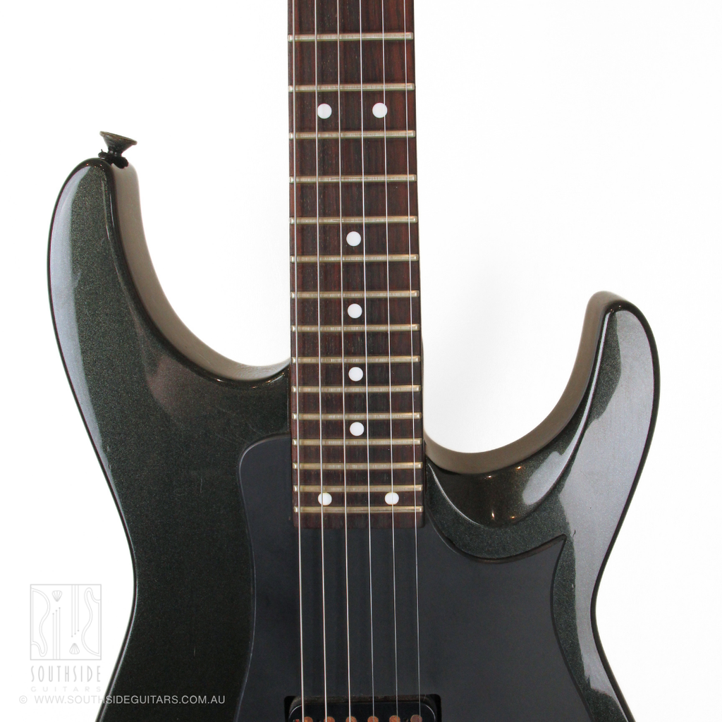 1992 Jackson Fusion SS Dinky Electric Guitar in Dark Metallic Green (Modified)