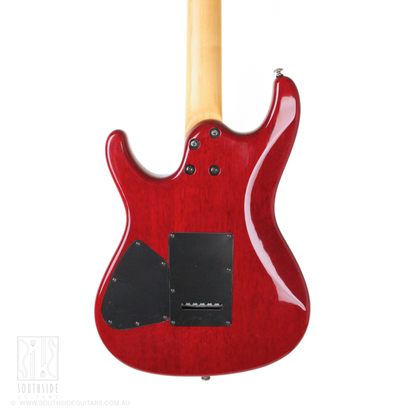 2005 Ibanez SA160QM SA Series Electric Guitar in Transparent Red