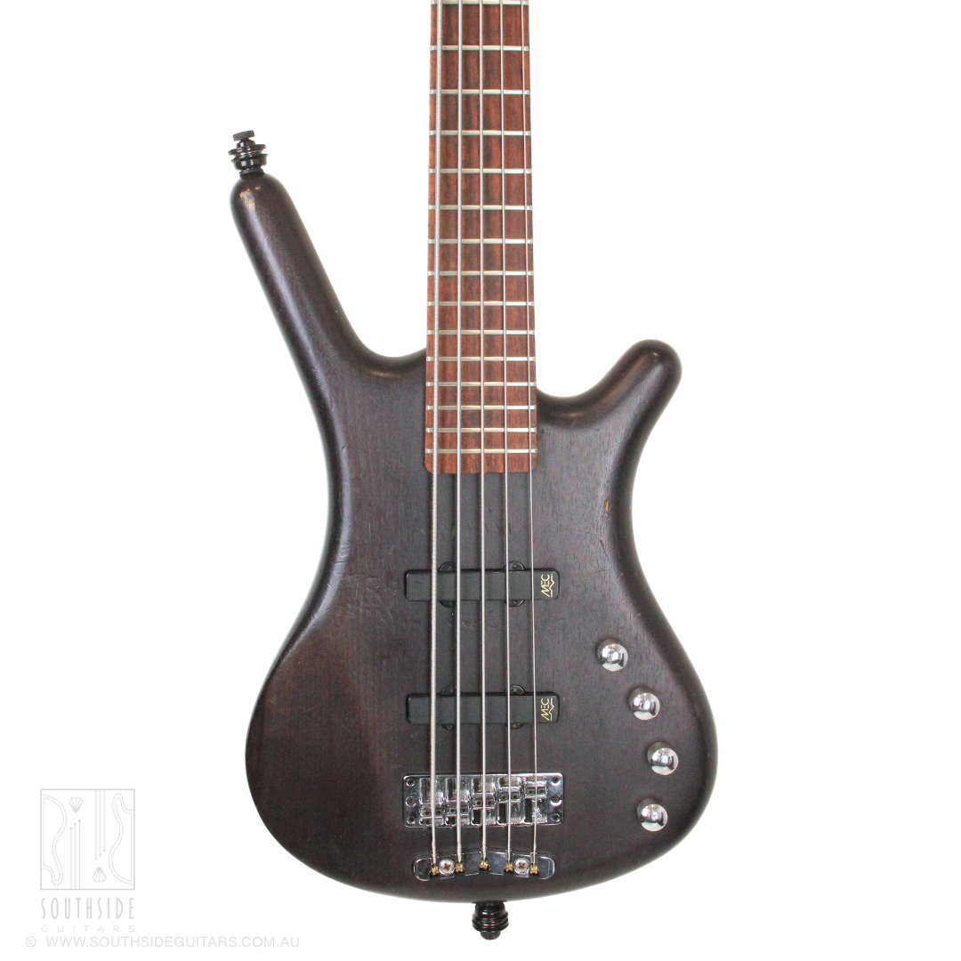 2009 Warwick RockBass Corvette Basic 5-String Electric Bass Guitar in Nirvana Black
