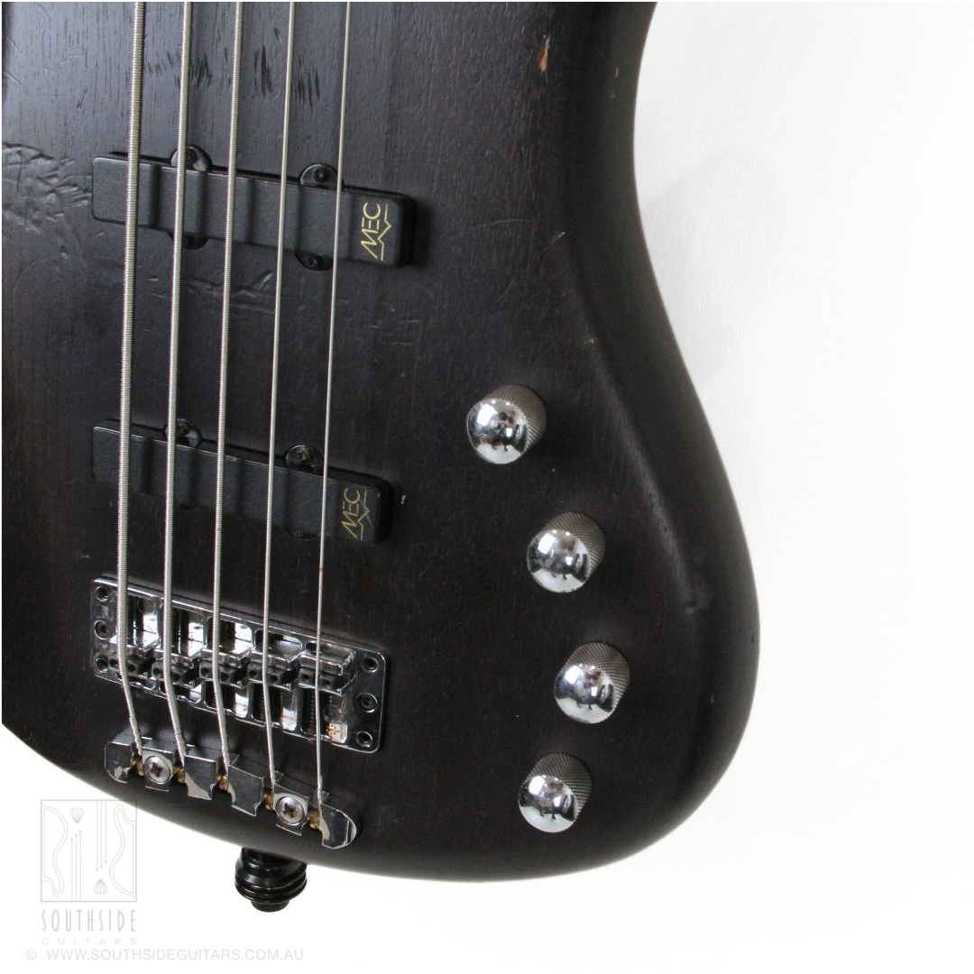 2009 Warwick RockBass Corvette Basic 5-String Electric Bass Guitar in Nirvana Black
