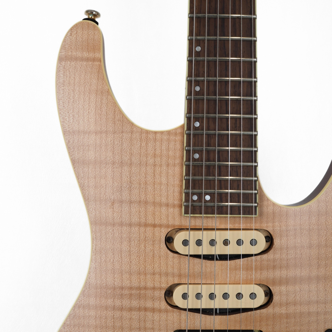2021 Ibanez SEW761FM Standard Electric Guitar in Natural Flat Finish