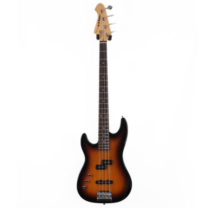 ARIA STB Series Left-Handed PJ-Style Electric Bass Guitar in Sunburst