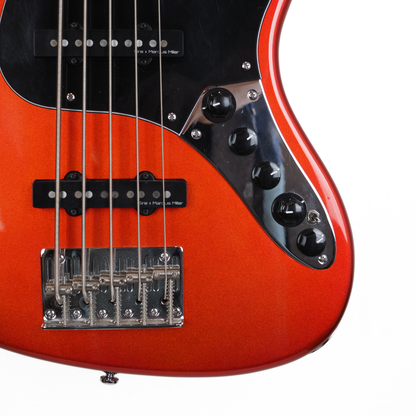 2020 Sire Marcus Miller V7 5-String Jazz Bass Guitar in Bright Metallic Red