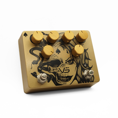VS Audio Golden Royal Flush Dual Overdrive Effects Pedal