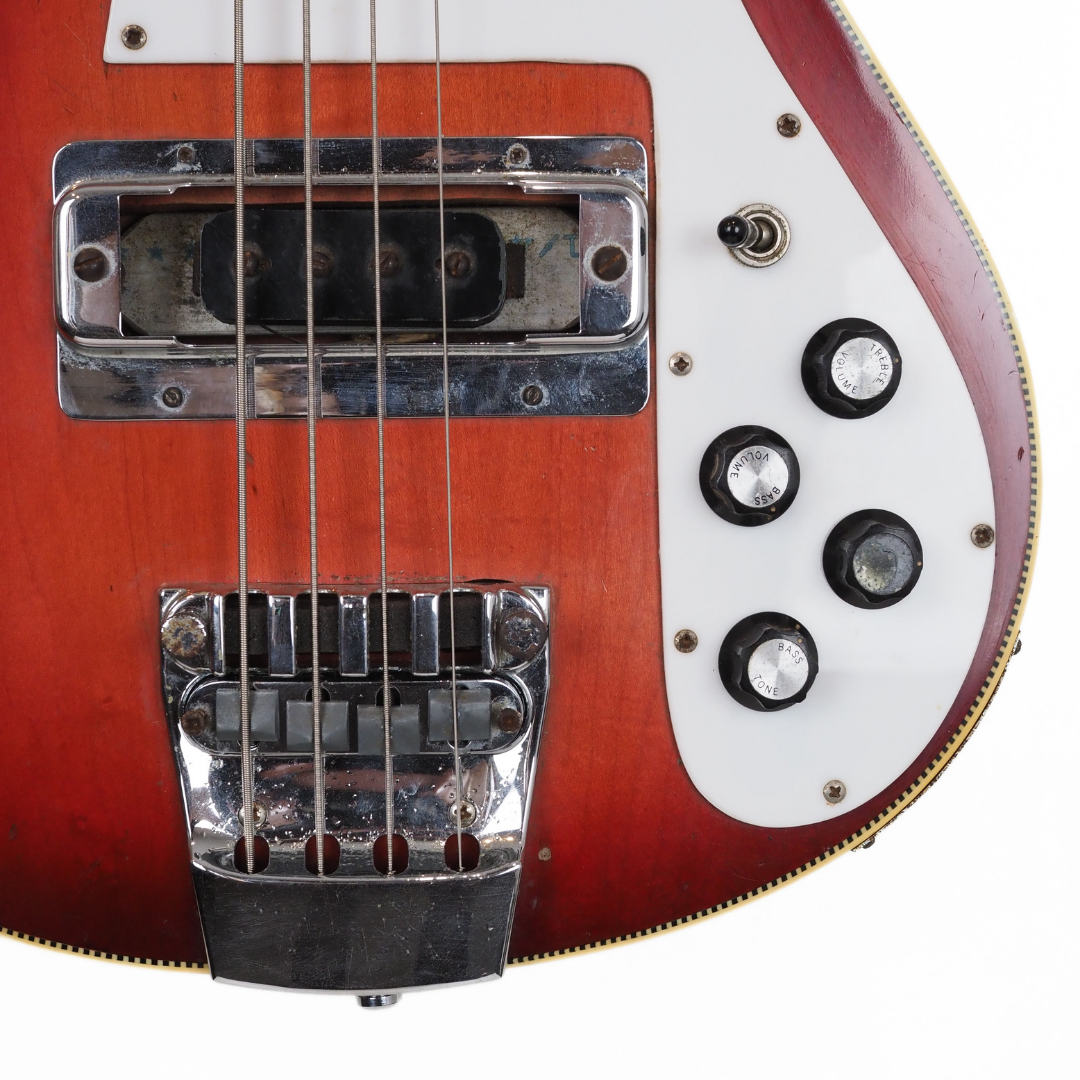 1972 Rickenbacker 4001 Bass Guitar in Fireglo