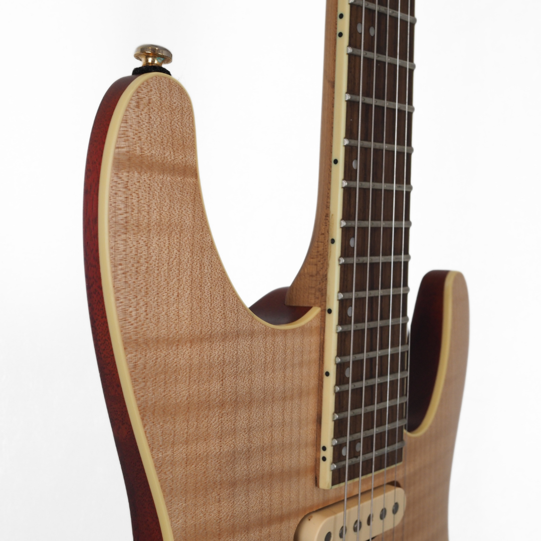 2021 Ibanez SEW761FM Standard Electric Guitar in Natural Flat Finish