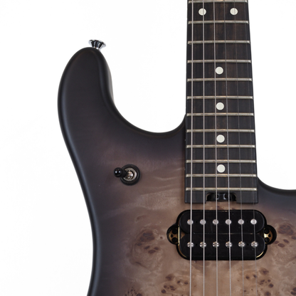 2022 EVH 5150 Deluxe Poplar Burl Electric Guitar in Black Burst