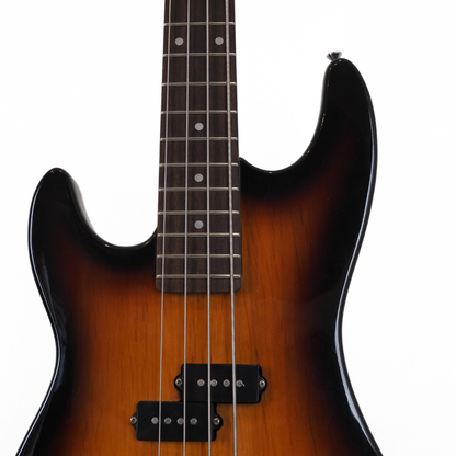 ARIA STB Series Left-Handed PJ-Style Electric Bass Guitar in Sunburst