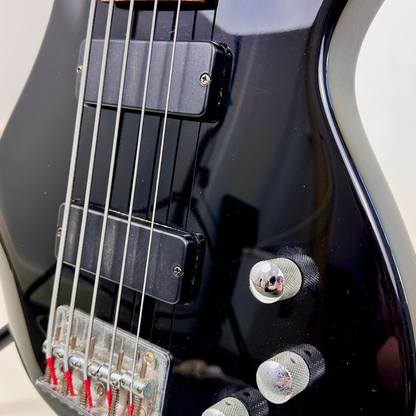 Aria 5-String Bass Guitar in Gloss Black