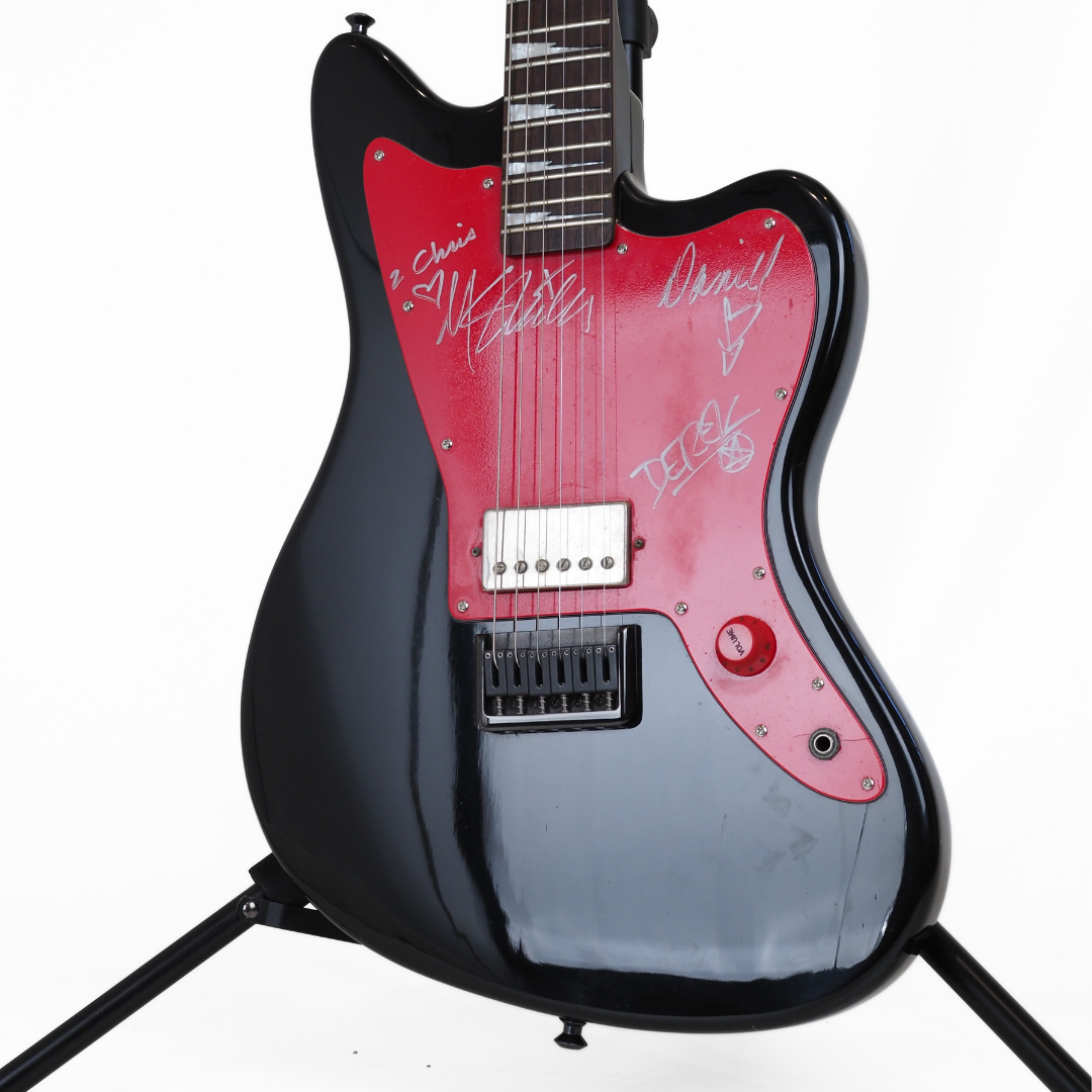 Alkaline Trio Signed 2003 GPC Matt Skiba Signature Jaguar Electric Guitar
