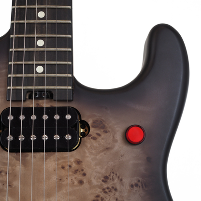 2022 EVH 5150 Deluxe Poplar Burl Electric Guitar in Black Burst