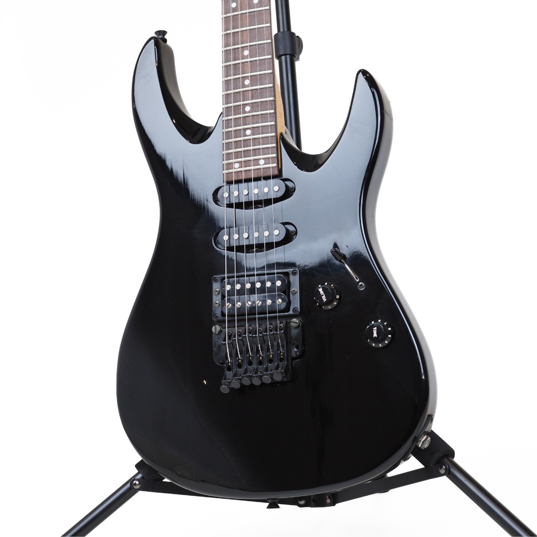 1990 Yamaha RGZ Series RGZ 611M Electric Guitar in Black