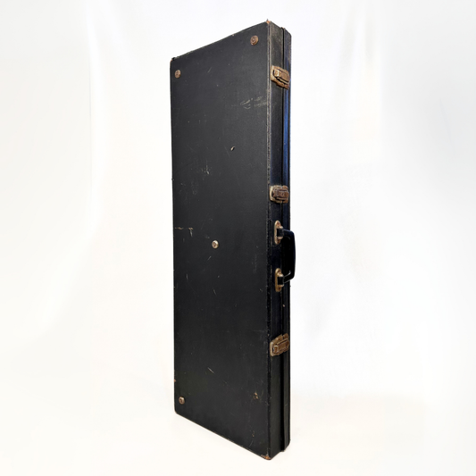 Stamford Woodframe Guitar Case (Vintage Black, Plush Interior)