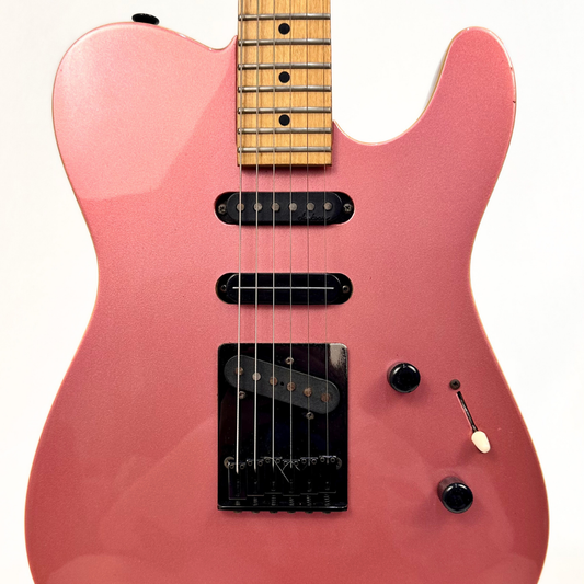 1980s Charvel by Jackson/Charvel Model 7 Telecaster Electric Guitar (Modified) in Bugundy Pink Mist
