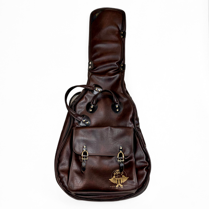Gig Bag-Branded Japan Premium Leatherette Electric Guitar Gig Bag in Brown