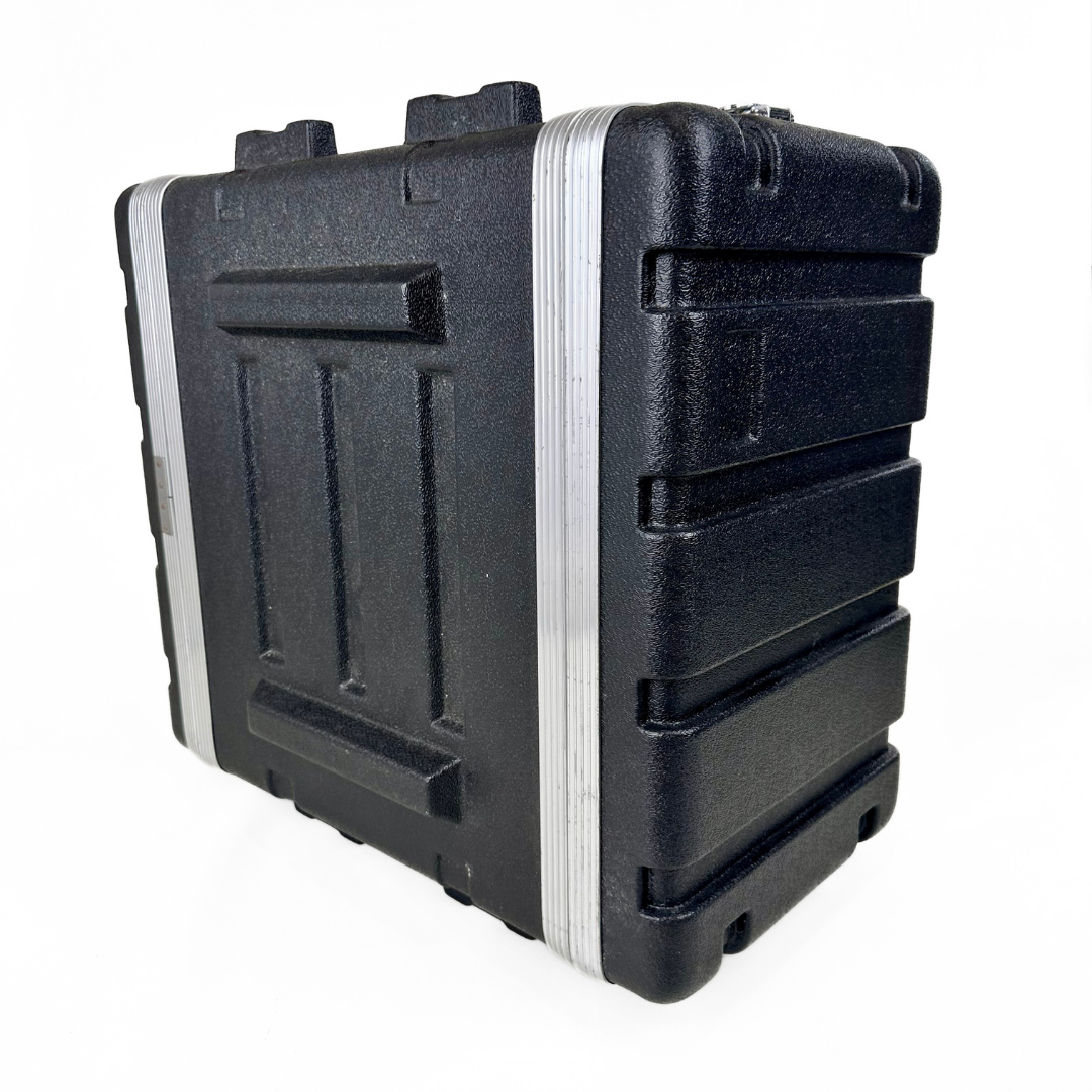 Unbranded U8 8RU Rack Mount Flight Case with Removable Lids