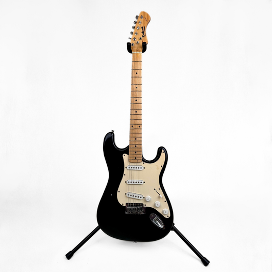 Rockwood by Hohner LX-90L Stratocaster-Style Electric Guitar in Gloss Black