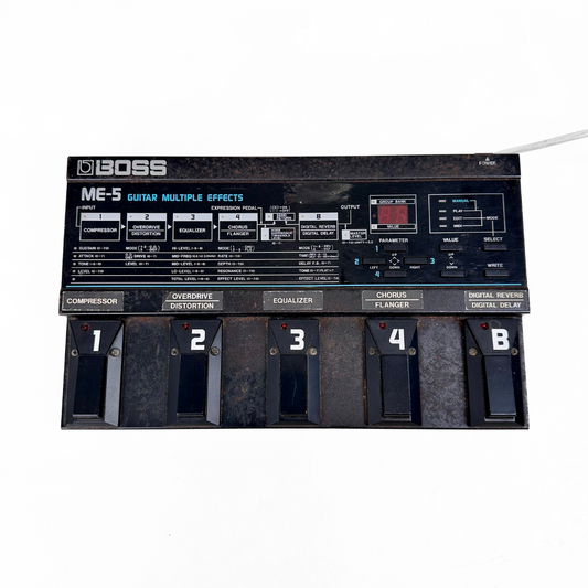 BOSS ME-5 Guitar Multiple Effects Processor Pedal Board