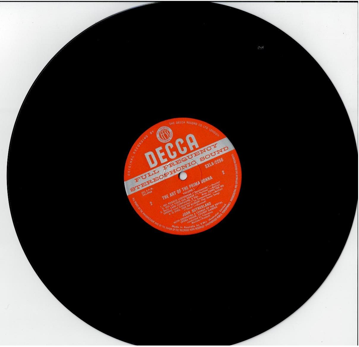 Joan Sutherland – The Art Of The Prima Donna, Vol.1 (Vinyl, LP, Stereo)