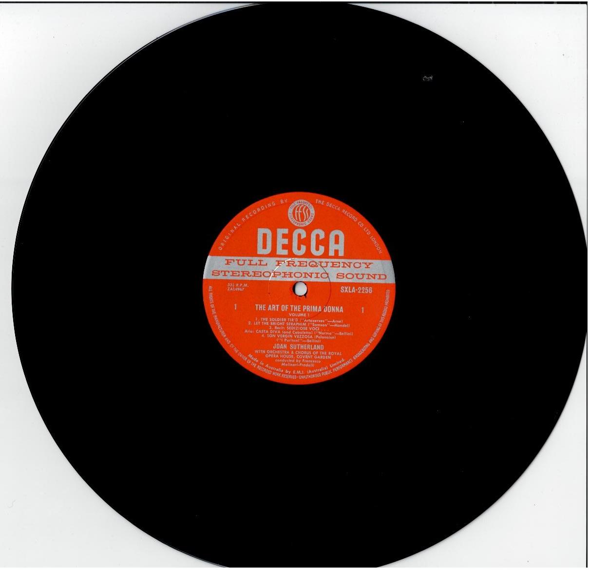 Joan Sutherland – The Art Of The Prima Donna, Vol.1 (Vinyl, LP, Stereo)