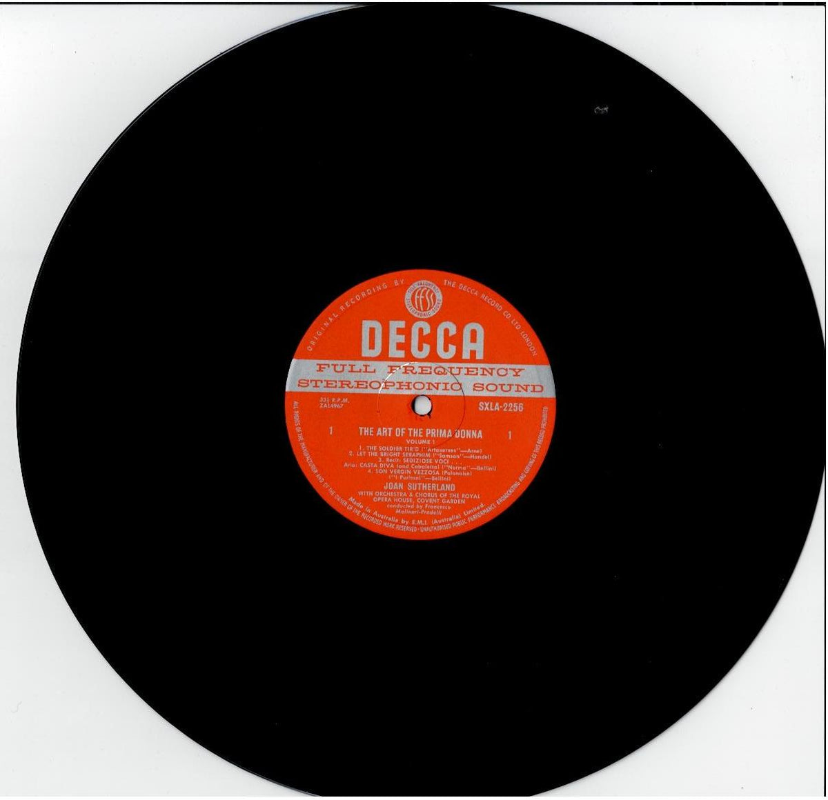 Joan Sutherland – The Art Of The Prima Donna, Vol.1 (Vinyl, LP, Stereo)